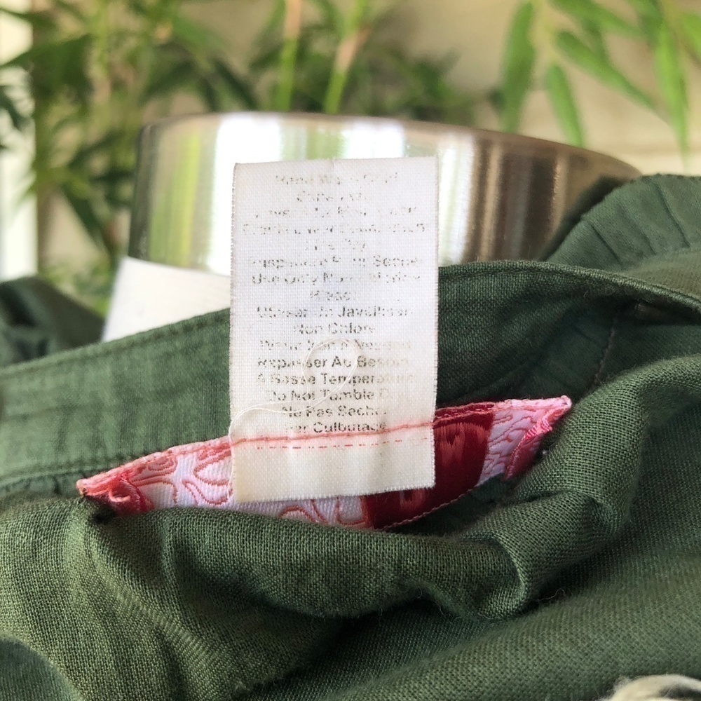 Lux Olive Green V-Neck Dress - Picture 6 of 6